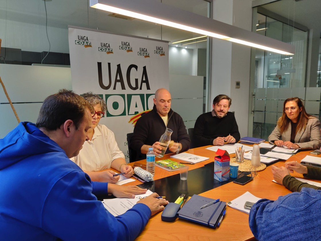Teruel Existe y Aragón Existe se reúnen con UAGA para compartir la defensa del sector agrícola aragonés