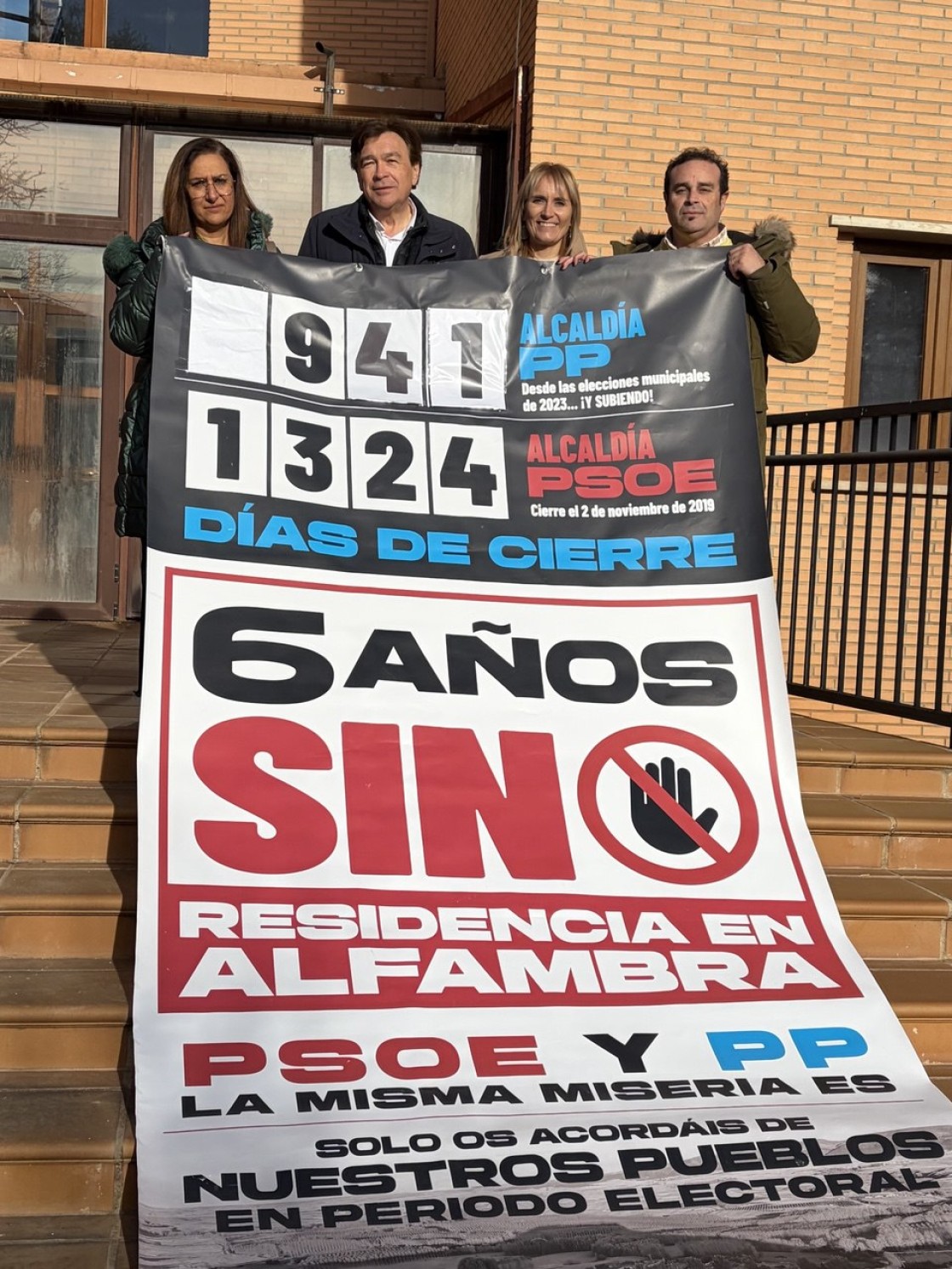 Teruel Existe exige la apertura inmediata de la Residencia de Mayores de Alfambra