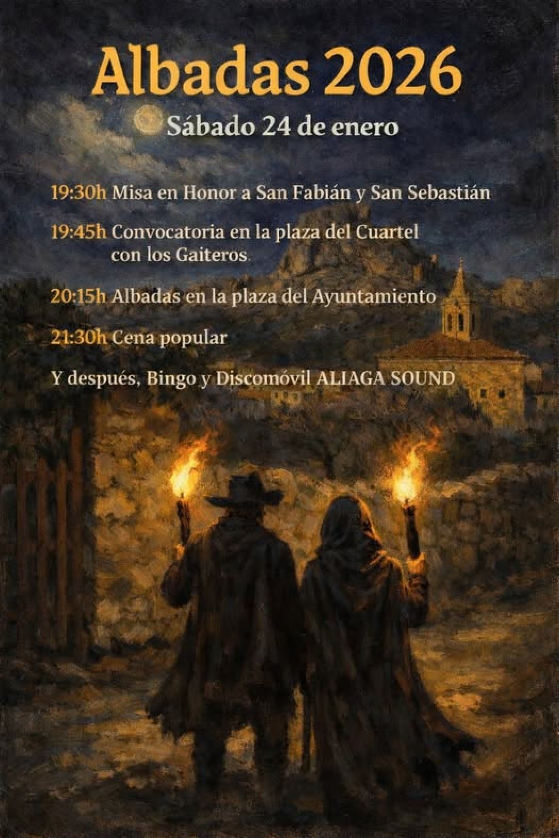 Aliaga celebrará las tradicionales Albadas  el 26 de enero