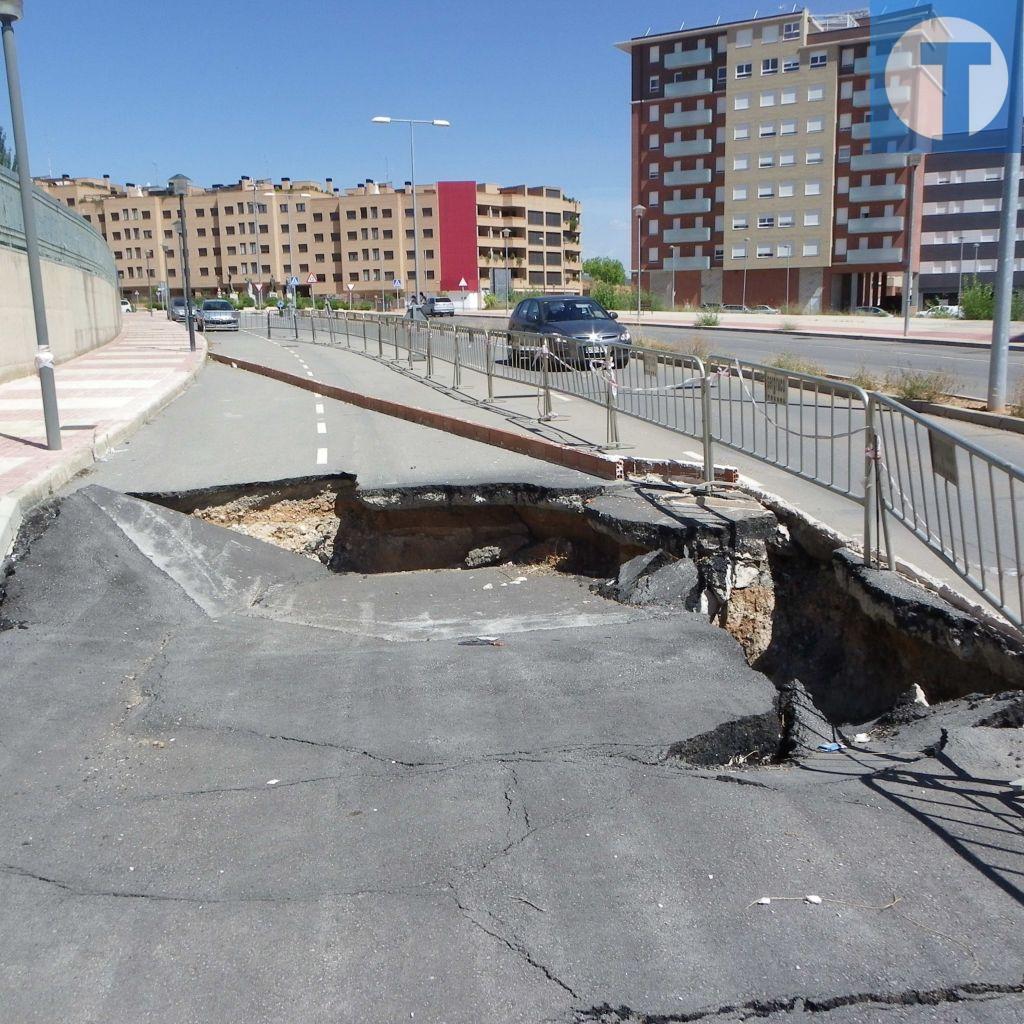La zona del socavón de la avenida Europa se estudiará con georradar