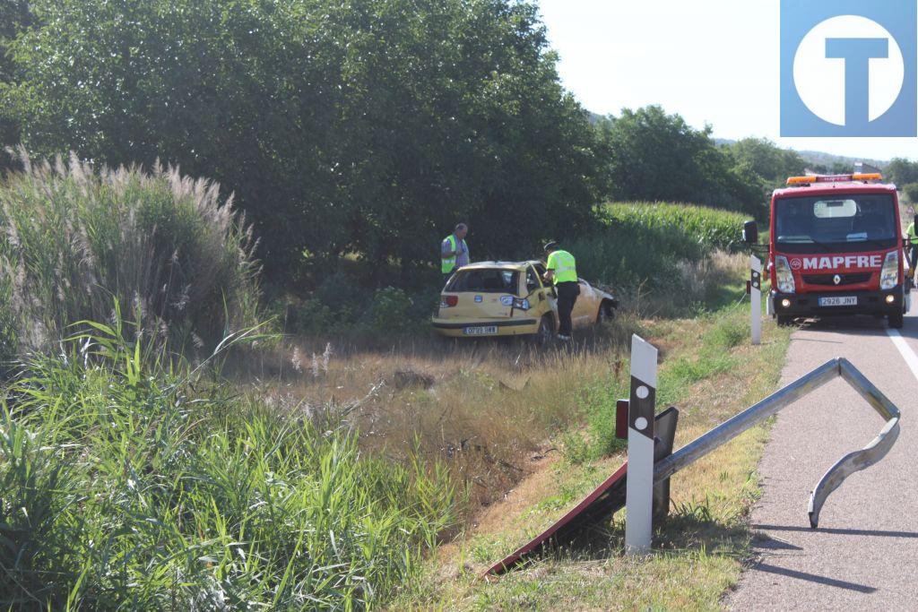 Un fallecido y  un herido en un accidente en la N-234 en Burbáguena