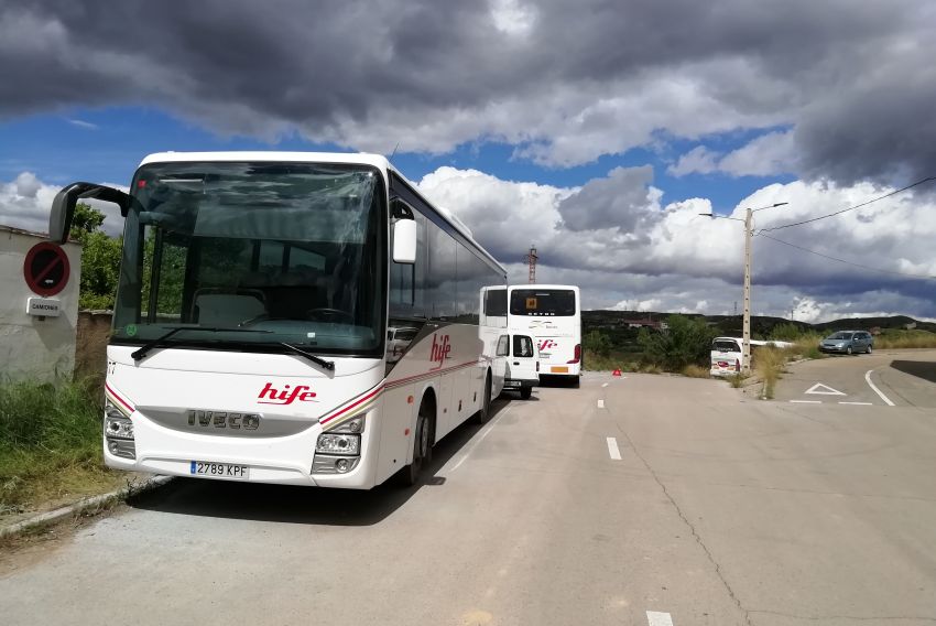 Investigadas tres personas por robar un autobús en Alcorisa, llevarlo al club de alterne y devolverlo