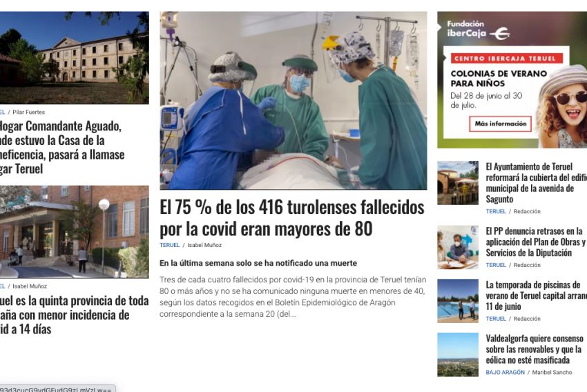 DIARIO DE TERUEL renueva su imagen digital con una web moderna y ligera