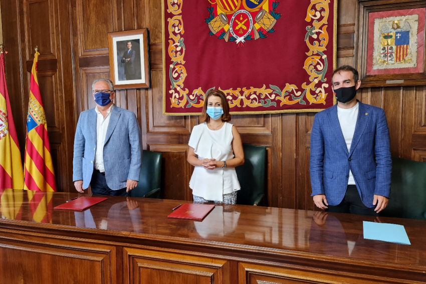 El Ayuntamiento de la capital aporta 80.000 euros al CD Teruel en su primer año en la 2ª RFEF