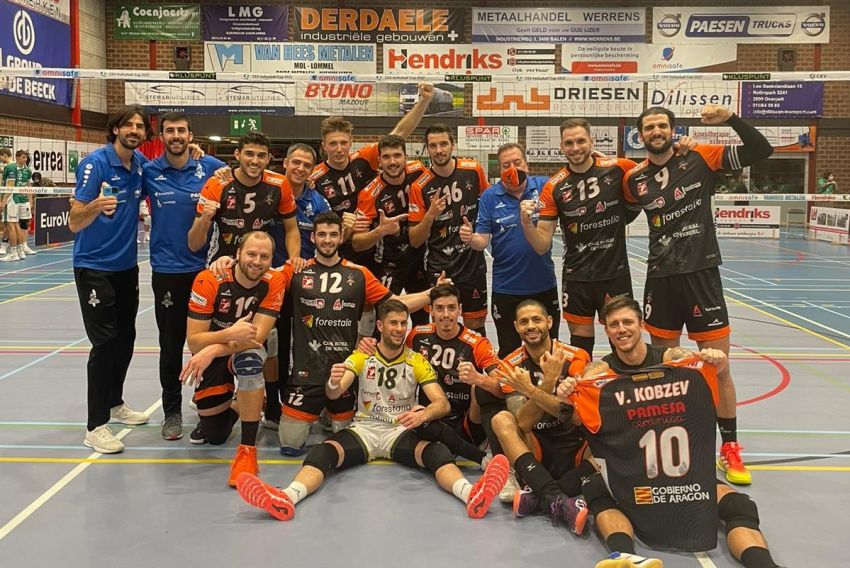 El CV Teruel vence al Tectum en Bélgica y se asegura el pase a octavos en la Challenge Cup