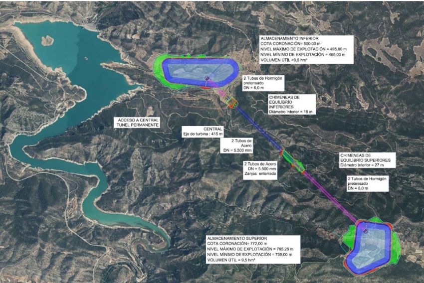 La Comunidad de Regantes del Guadalope, reacia al proyecto de una central reversible