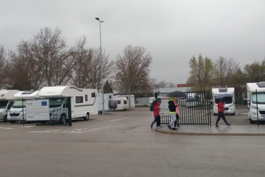 El aparcamiento de autocaravanas de Teruel se queda pequeño esta Semana Santa