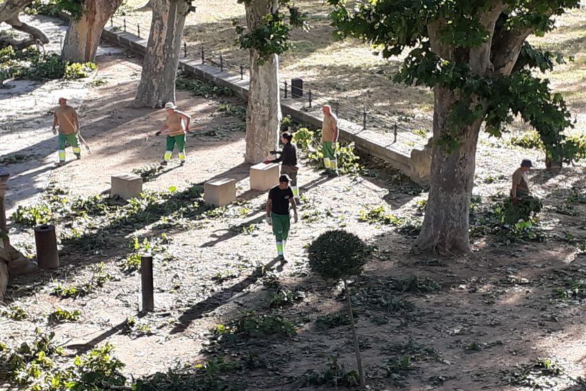 Alcañiz vuelve a la normalidad mientras prosiguen las tareas de limpieza de los efectos de la tormenta