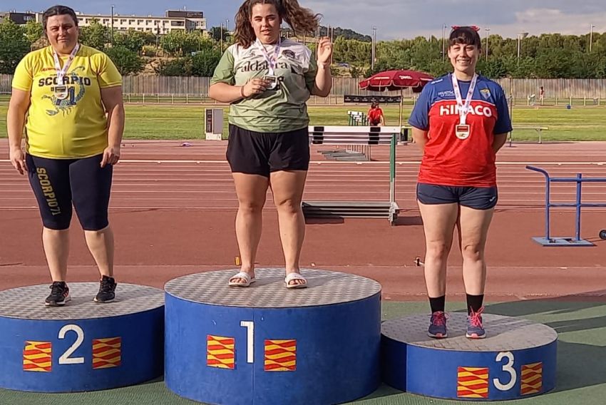 La alcañizana Elena Sanz, campeona de Aragón de martillo