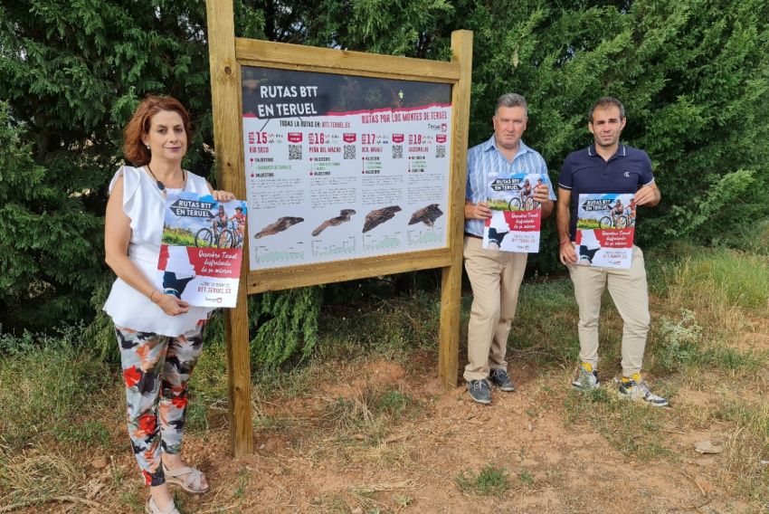 Una aplicación describe varias rutas BTT por los montes que circundan la ciudad de Teruel