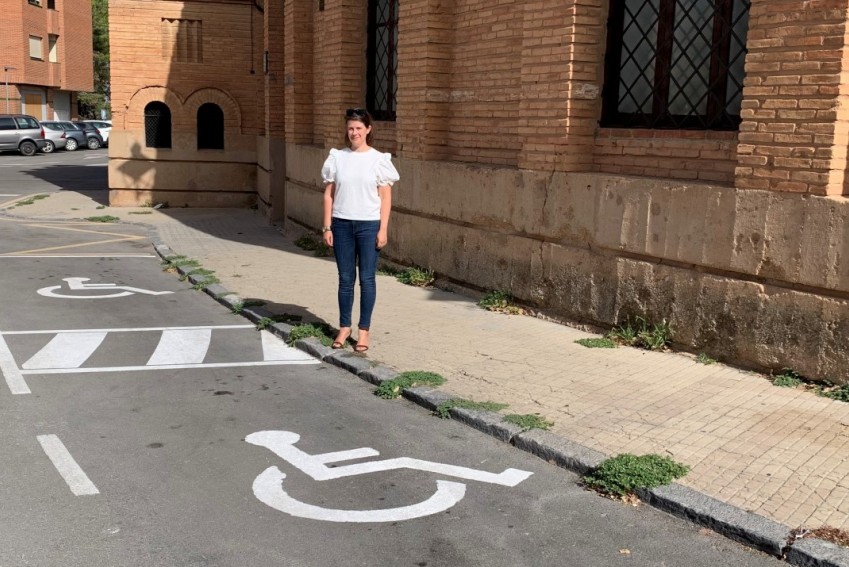 El Ayuntamiento de Teruel revisa las plazas de estacionamiento para personas con movilidad reducida