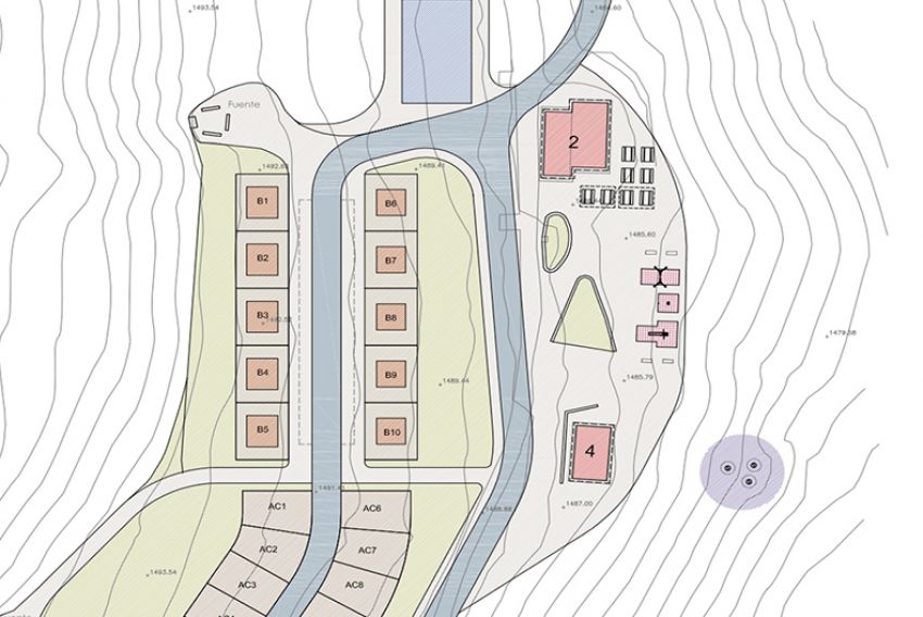 Jabaloyas avanza en la construcción de un camping de 40 plazas y 10 bungalós