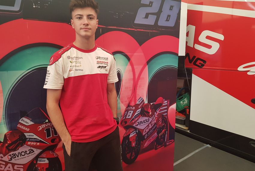 Izan Guevara, piloto del Team Aspar y líder en Moto3: 