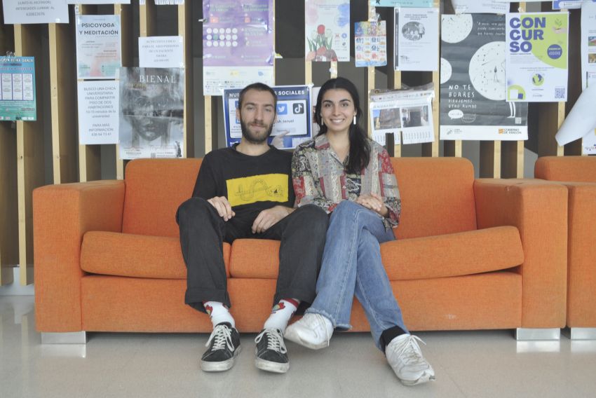 María Luis e Ignacio Aparicio, ganadores del I Premio Campus Ars de Arte en la Universidad: 