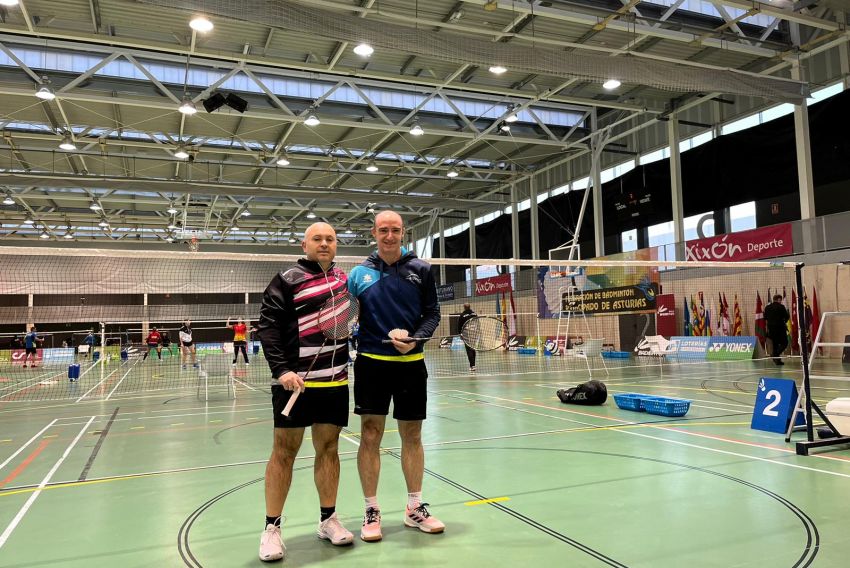 Javier Marta y Eduardo Marco, subcampeones de España Sénior de bádminton