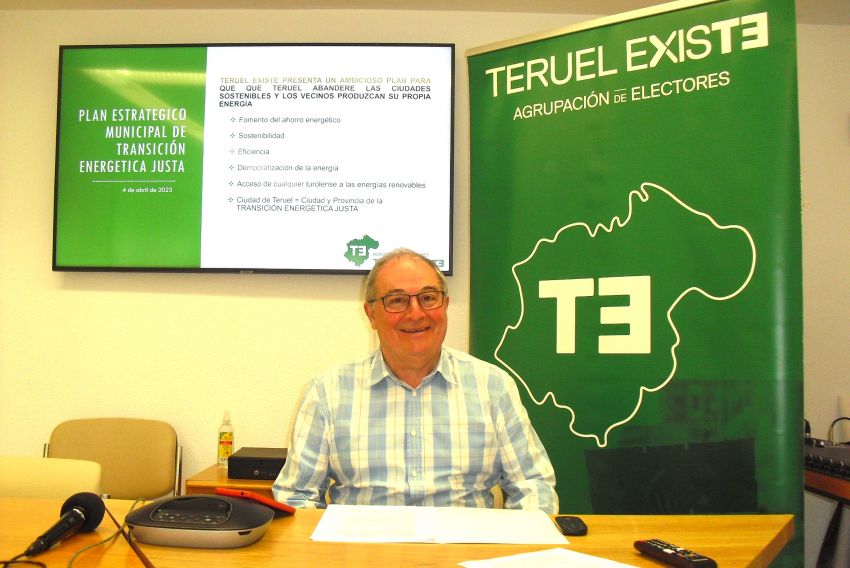 Enrique Marín propone un plan para que la ciudad de Teruel produzca su propia energía limpia