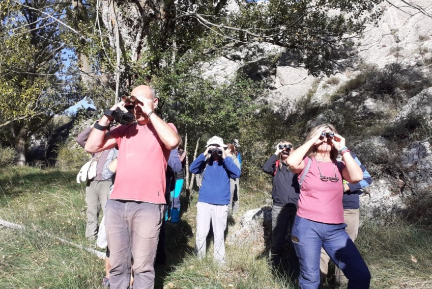 Los Leader concluyen en Alcaine su ruta por la provincia para observar a la fauna autóctona