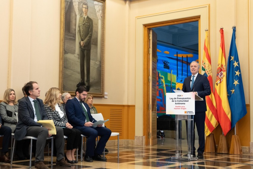Aragón tendrá un presupuesto de 8.546 millones con rebajas fiscales para mejorar servicios