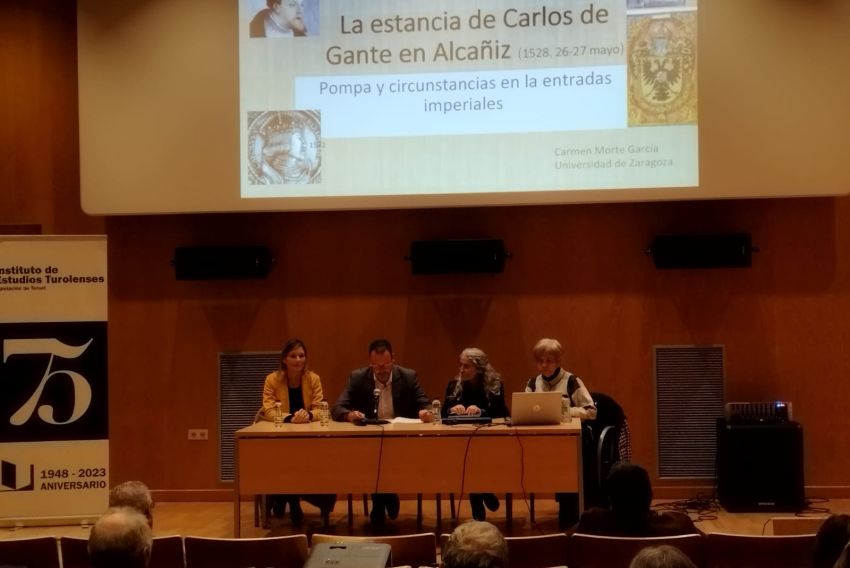 La catedrática Carmen Morte detalla cómo fueron las 24 horas que Carlos V pasó en Alcañiz