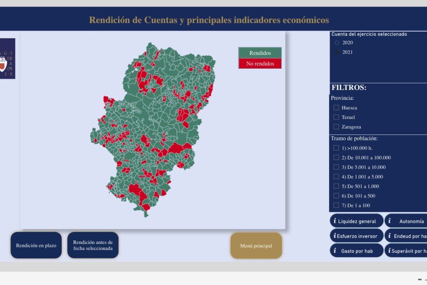 Uno de cada cinco ayuntamientos de Teruel no presentó sus balances de 2021 dentro del plazo establecido