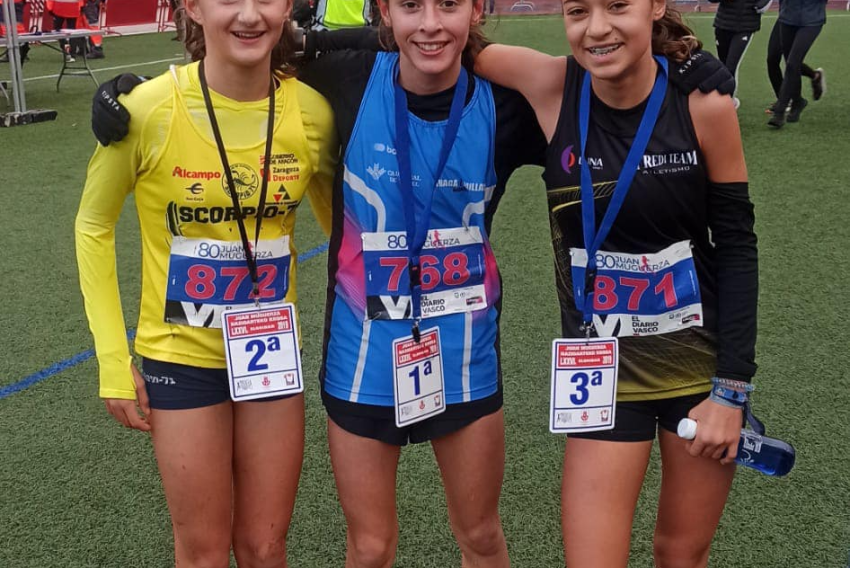 Carlota Gasión domina  su categoría en el Cross Internacional de Elgoibar