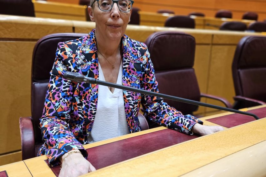 La senadora del PSOE por Teruel María José Villalba recuerda al PP la responsabilidad de las CCAA con la PAC