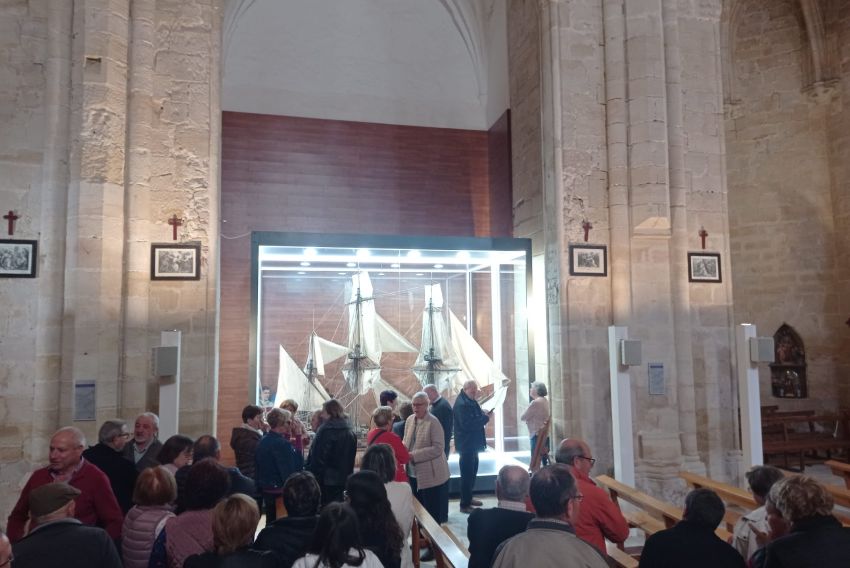 Un galeón del siglo XVIII hecho a escala 1:18, nuevo atractivo turístico para Ráfales