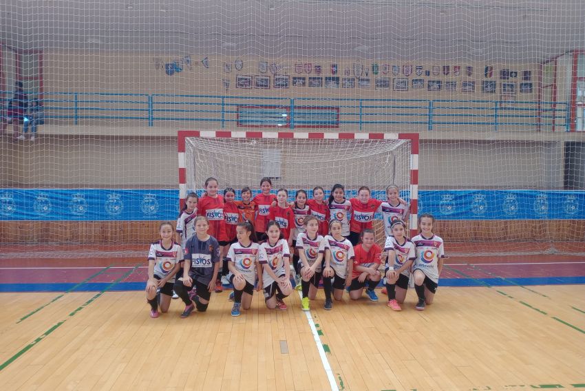 Las benjamines del Polideportivo Andorra, segundas de Aragón en fútbol sala