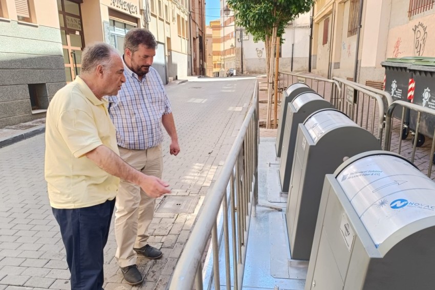 Renovados 40 contenedores soterrados del Centro Histórico de Teruel