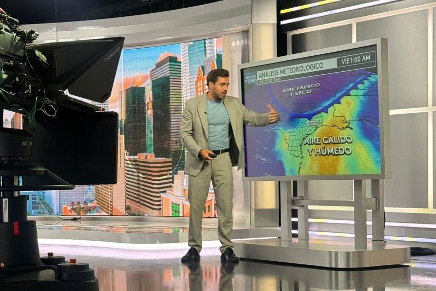 Antonio Sánchez, meteorólogo turolense en Univisión (EEUU): “La medida más eficaz contra  la meteorología extrema es que  la población esté bien informada”