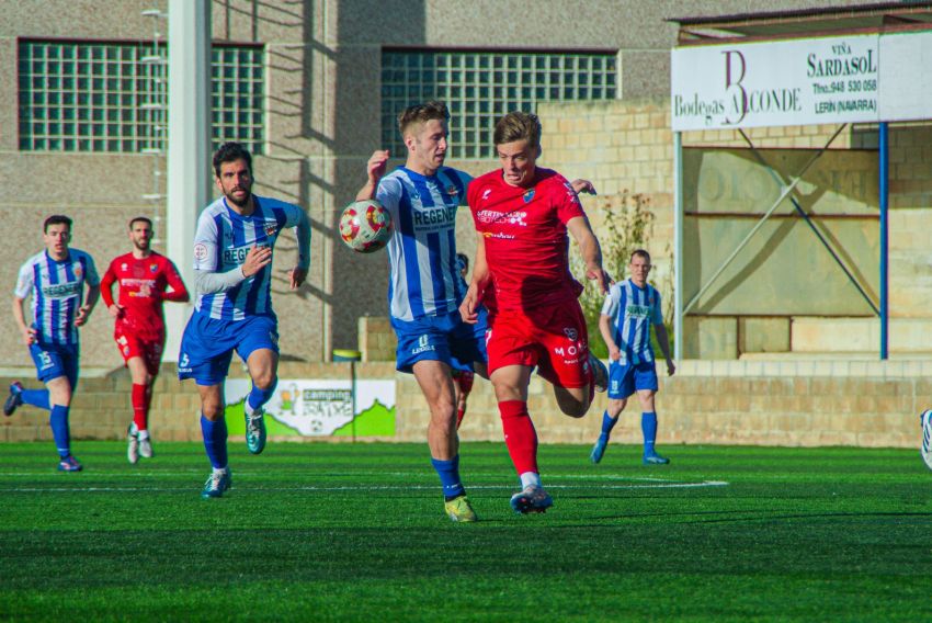 El CD Teruel rompió en Estella una racha de 440 minutos sin recibir un gol