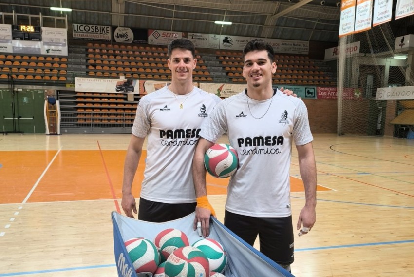 Los centrales de Pamesa Teruel, el muro de la Superliga de vóley