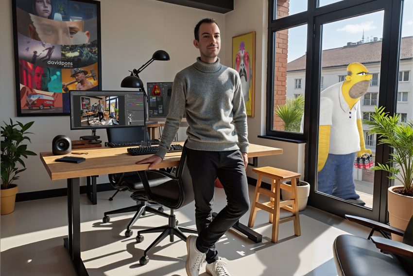 David Pons, postproductor, grafista y generalista 3D-IA: “Haber trabajado para Warner Bros desde Teruel ha sido posible solo gracias al teletrabajo”