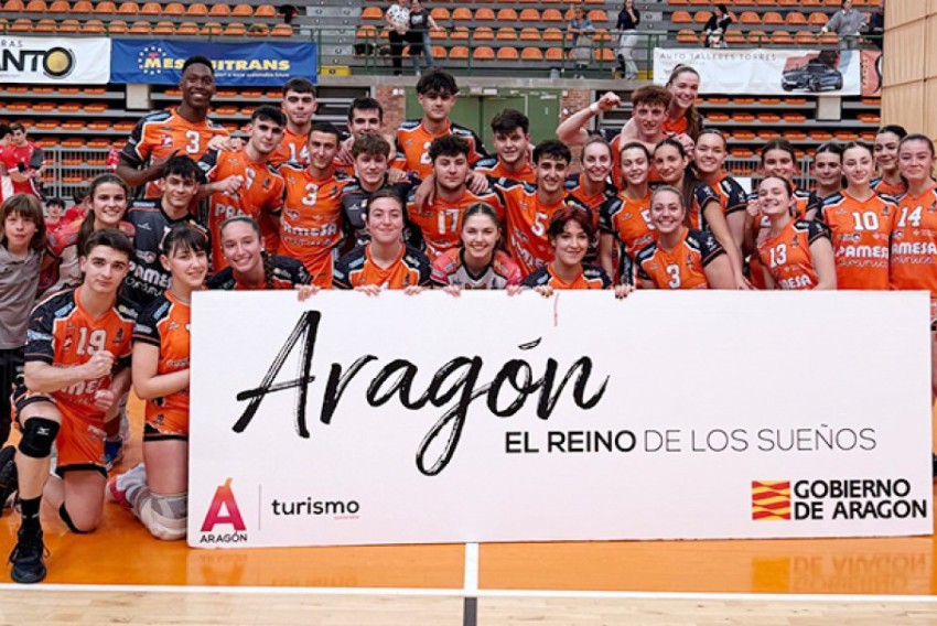 El equipo masculino del Pamesa Teruel se proclama campeón de Aragón Júnior
