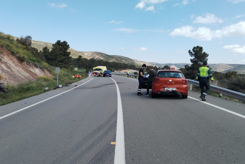 Muere un motorista y su acompañante resulta herida grave en un choque con un turismo cuyo conductor ha dado positivo en cocaína