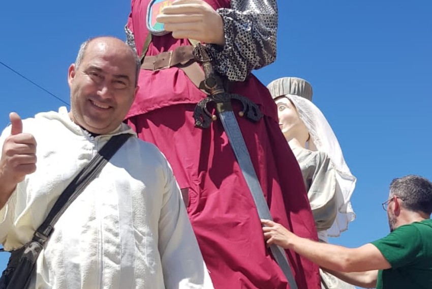 José Manuel Lázaro, responsable de comunicación de la Asociación Mío Cid, del Poyo del Cid: “En las catorce ediciones de las Correrías del Cid han participado más de doscientas personas”