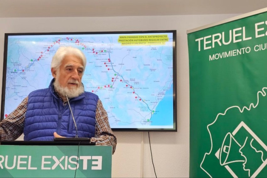 Teruel Existe envía a los ayuntamientos un modelo de alegaciones al anteproyecto del transporte de autobús entre Madrid y levante por Teruel