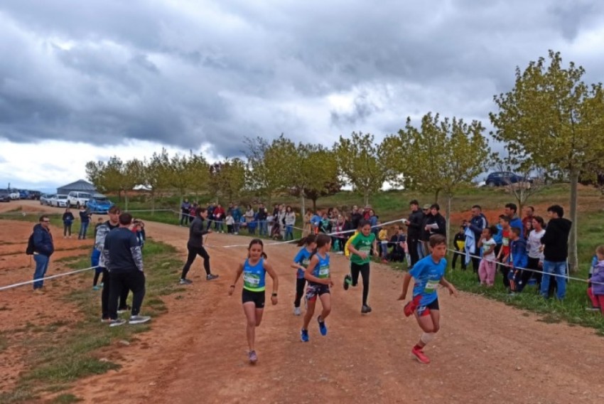 Medio centenar de escolares volaron en el Cross de Celadas