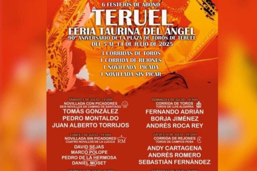 Roca Rey, atractivo  en los carteles de la Feria Taurina del Ángel de Teruel