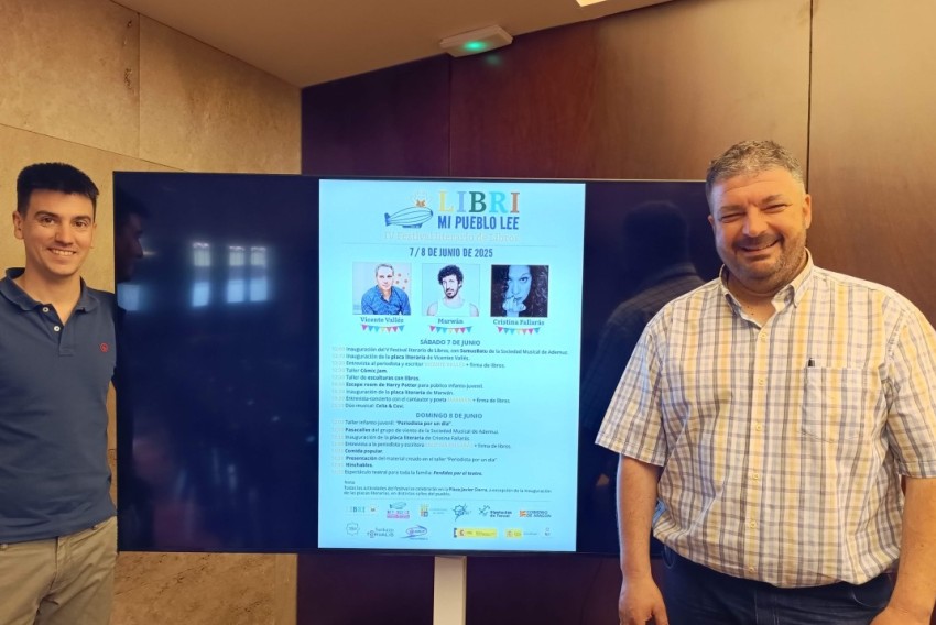 La Comarca Comunidad de Teruel apoya el V Festival Libri-Mi Pueblo Lee en Libros con invitados como Miguel Vallés, Cristina Fallarás o Marwán