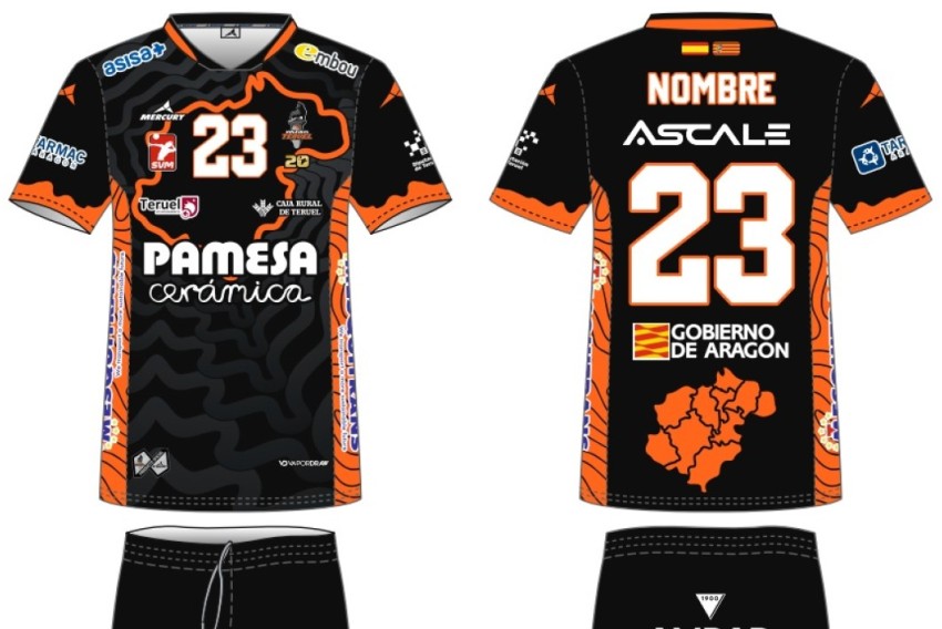 El segundo uniforme de Pamesa, un homenaje a las comarcas turolenses