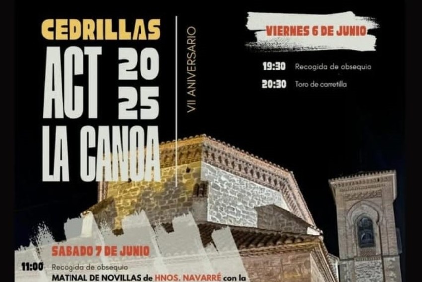 La Canoa de Cedrillas ha preparado un completo cartel