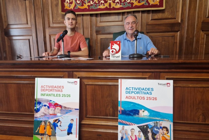 El Ayuntamiento de Teruel oferta 2.500 plazas en actividades deportivas municipales para la temporada 2025-26
