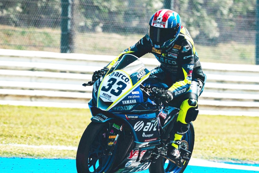 Un fallo técnico impide a Gonzalo Sánchez terminar la carrera del domingo en Superbikes