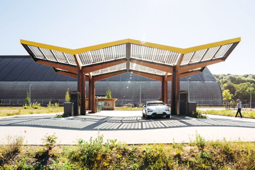 Una estación de recarga de coches con alma  de Puertomingalvo, en los DesignEuropa 2025