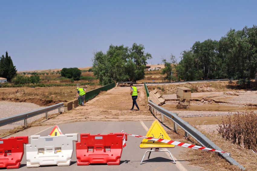 Vinaceite ansía recuperar el agua y habilitar un paso sobre el Aguasvivas tras la riada
