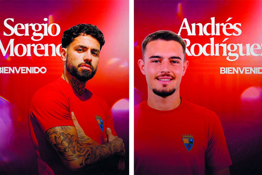 Sergio Moreno y Andrés Rodríguez son los primeros fichajes del CD Teruel para la 2025-2026