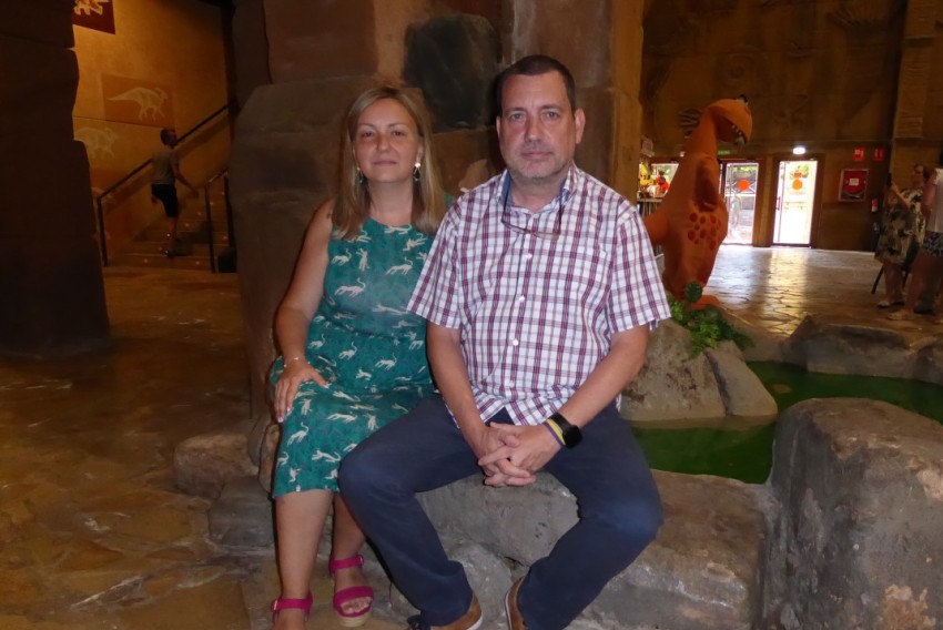 José Cabañas, miembro de la Asociación Española de Síndrome de RETT en Teruel: “La ayuda que da Dinópolis con sus jornadas solidarias es muy importante para nosotros”