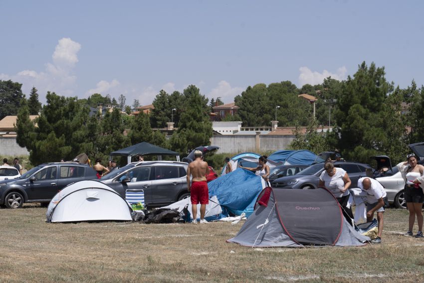 Éxito rotundo de la zona de acampada para quienes vienen de fuera a la fiesta