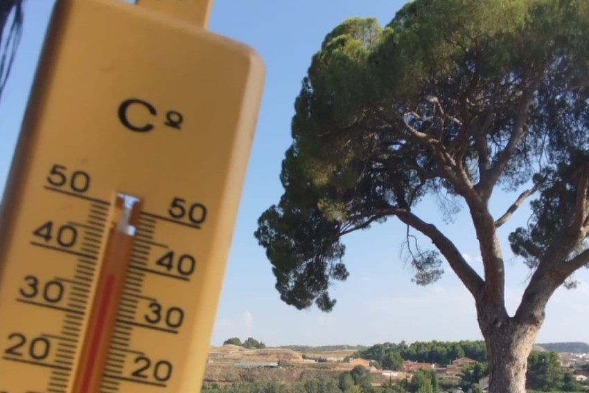 Híjar registra 43,9ºC,  la segunda temperatura más alta de España
